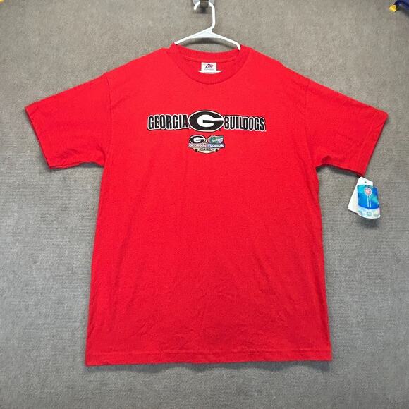 Georgia Bulldogs T Shirt Men's Large Legendary vs Ordinary Florida 2012 Red NEW - Picture 1 of 10
